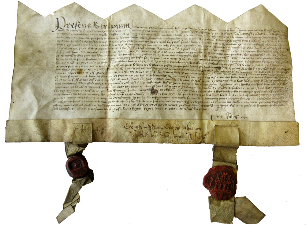 Letter with Henry VII's seal