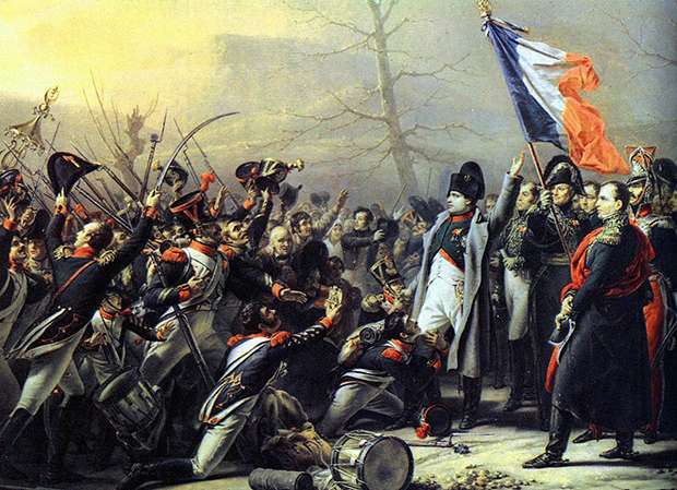 Painting of Napoleon returning from Elba