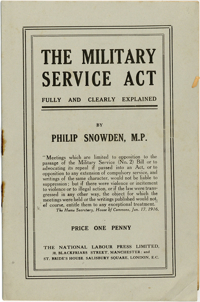 Military Service Act Pamphlet